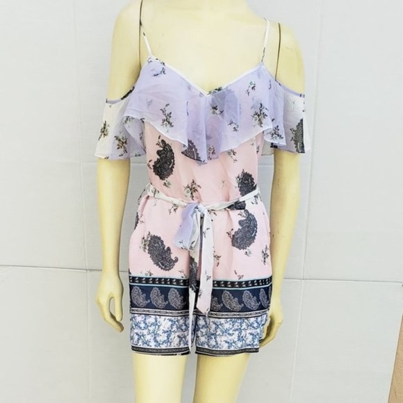 New GUESS by Marciano Off-The-Shoulder Romper SZ S - Picture 1 of 4